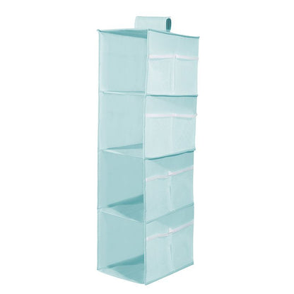 Hanging Closet Organizer and Storage 4-Shelf Shelves Wardrobe Clothes Organization Closets Shelf Multi-layer （3pcs）