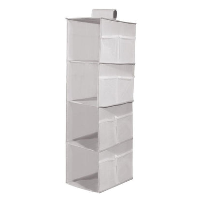 Hanging Closet Organizer and Storage 4-Shelf Shelves Wardrobe Clothes Organization Closets Shelf Multi-layer （3pcs）