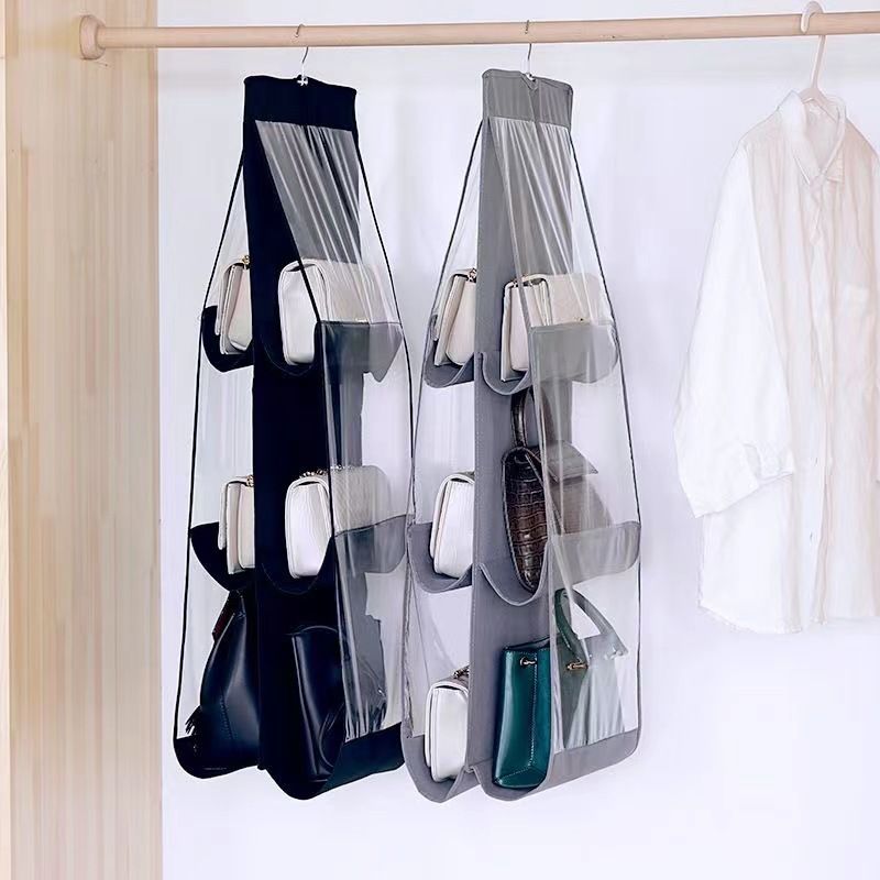 Handbag Storage Hanging Purse Organizer Bedroom Organization Dust-Proof Holder Bag for Wardrobe Closet （2pcs）