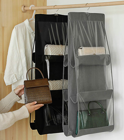 Handbag Storage Hanging Purse Organizer Bedroom Organization Dust-Proof Holder Bag for Wardrobe Closet （2pcs）