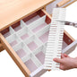 16 Piece Cuttable Drawer Dividers White, 35.8 x 6.8 cm