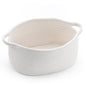 1 Piece Cotton Rope Basket with Handles White, 30 x 20 x 12 cm