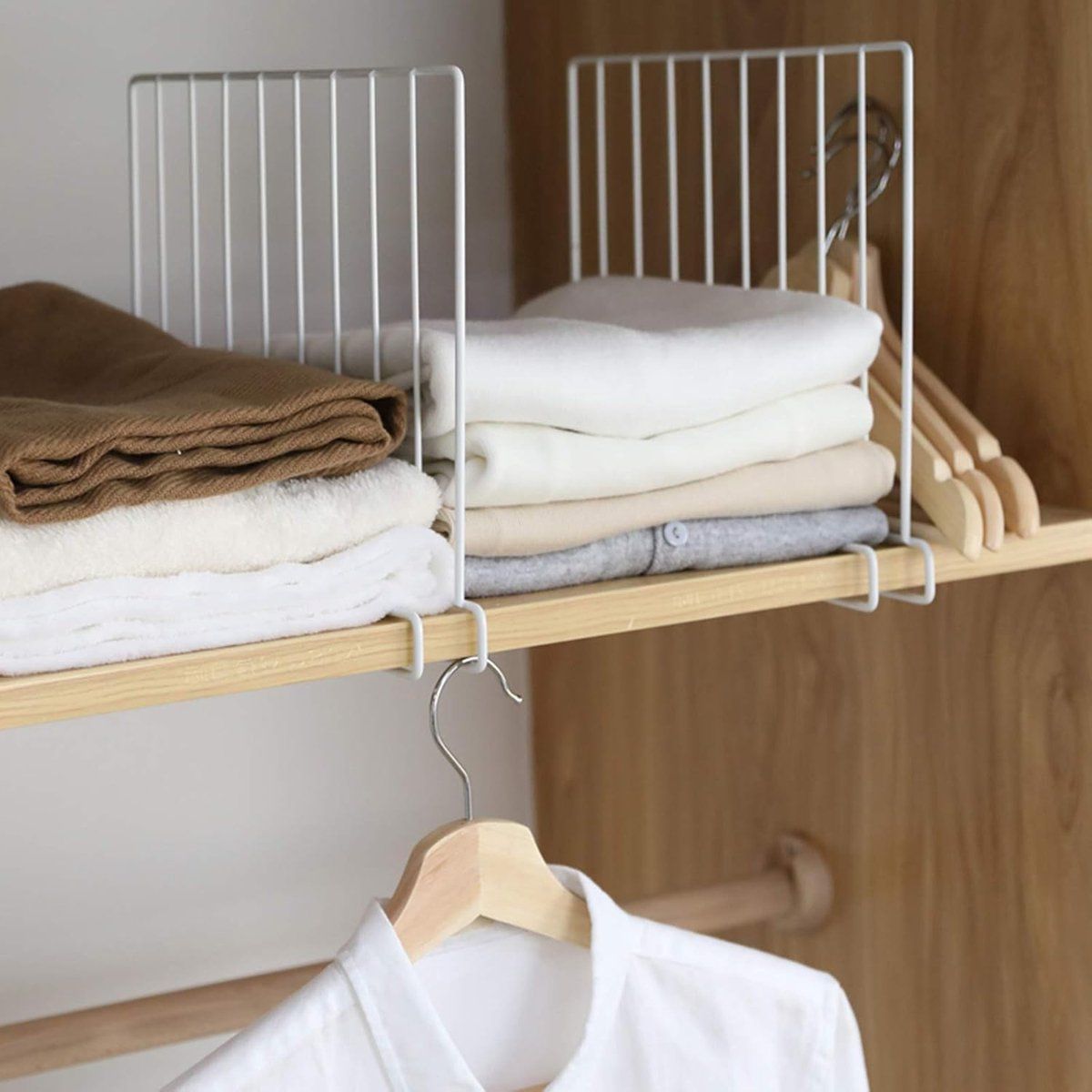 2 Pack Closet Shelf Dividers