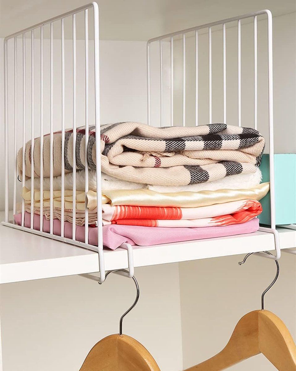 2 Pack Closet Shelf Dividers