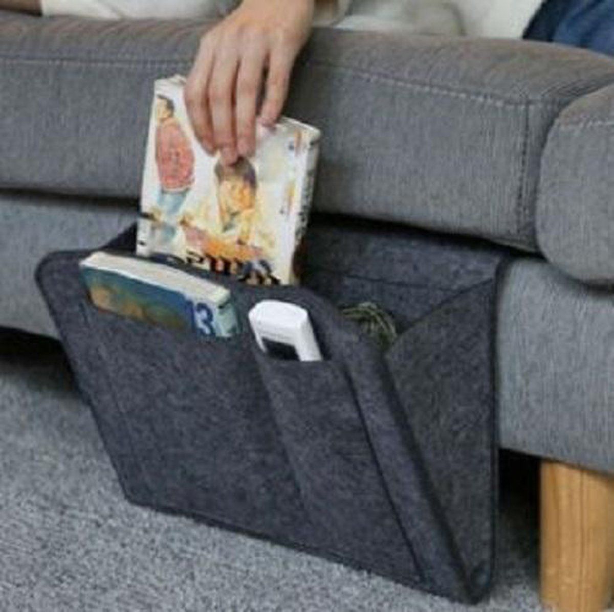Bedside Felt Storage Organizer, 32 x 20 x 10 cm