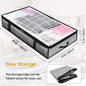 Bed Bottom Storage Bag Non-woven Fabric Sealed Grey printing 100*50*18cm Bed Bottom Storage Bag-Pack of Five
