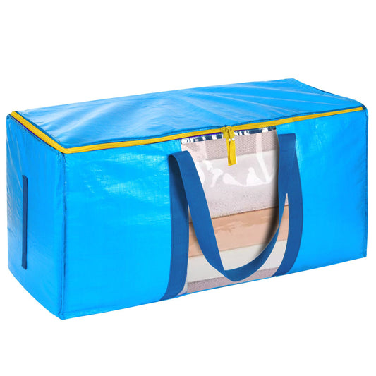 Travel Bag PP Waterproof Large Capacity Moving. Royal Blue