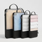 Travel Storage Bag Mu Family Expandable Compression Black Three-piece set (small + medium + extra large)