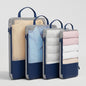 Travel Storage Bag Mu Family Expandable Compression Navy blue Medium size【23*12*34】