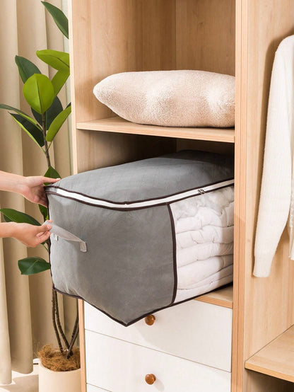 1Pc Large Capacity Non Woven Quilt Storage Bag Travel Moving Packing Bag For Clothes Luggage Seasonal Storage Organization Home Bedroom Christmas Decor Gift