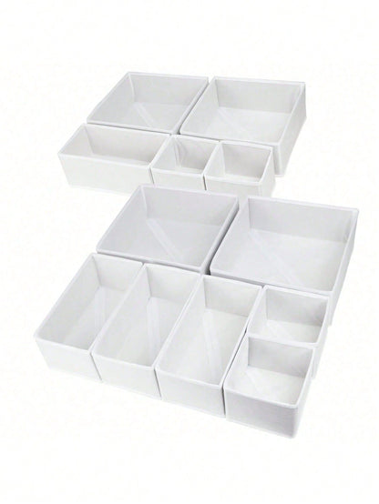 6 Packs Foldable Cloth Storage Box Closet Dresser Drawer Organizer Fabric Baskets Bins Containers Divider For Clothes Underwear Bras Socks Lingerie