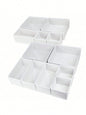 6 Packs Foldable Cloth Storage Box Closet Dresser Drawer Organizer Fabric Baskets Bins Containers Divider For Clothes Underwear Bras Socks Lingerie