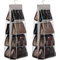 Handbag Hanging Purse Organizer for Closet, 8 Pocket Handbag Storage Organizer Hanger Oxford Cloth Closet Organizer for Family