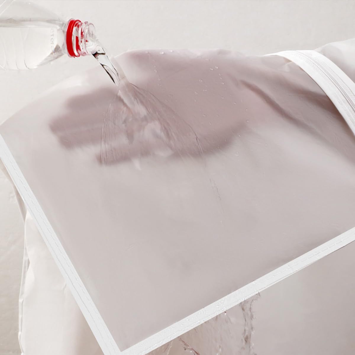 Garment Storage Bag with Zipper, Translucent, Suits, Dresses, Costumes, 5 Pcs Garment Covers Bag Seasonal Jacket & HIGH STORAGE
