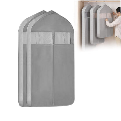 6Pcs Garment Bags for Hanging Clothes Suit Bags, Dust-Proof Clothes Cover Bag with Full-Length Zipper, Clear Hanging Garment Bag