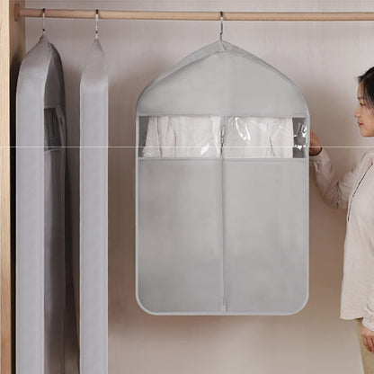 6Pcs Garment Bags for Hanging Clothes Suit Bags, Dust-Proof Clothes Cover Bag with Full-Length Zipper, Clear Hanging Garment Bag