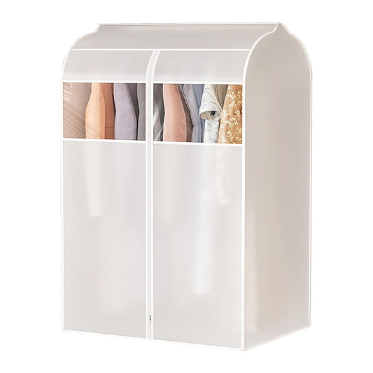 Clothes Storage Bags with Zipper Visual Window Transparent Garment Bags,Suit Bags for Closet Storage and Travel(Size: 80x60x90cm)