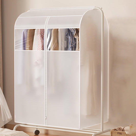 Clothes Storage Bags with Zipper Visual Window Transparent Garment Bags,Suit Bags for Closet Storage and Travel(Size: 80x60x90cm)