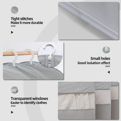 Suit Bags for Closet Storage,Garment Bags for Hanging Clothes, Garment Bags for Hanging Clothes(Set of 4)
