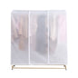 Garment Rack Cover LargeTranslucent Clothing Dustproof Cover With 2 Durable Zipper Protector (size：90cm×50c×150cm）