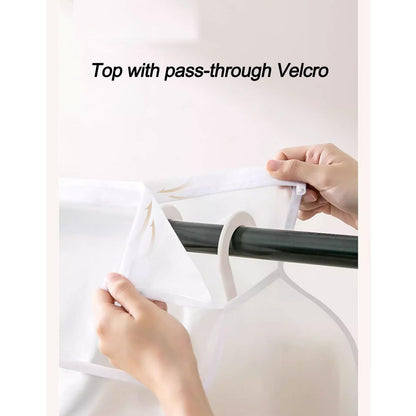 50'' Garment Bags for Hanging Clothes, Large Translucent Frosted Garment Rack Cover Bags Clothing Storage Bag with Zipper