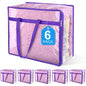 Clear Zippered Storage Bags for Clothes,40L Closet Organizers and Storage Containers Vinyl Moving Bag for Bedding, Linen
