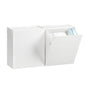 Wall Mounted Storage Box Flip Lid Design Space Saving Large Capacity Wall Mounted Storage Organizer Box for Cotton Swab