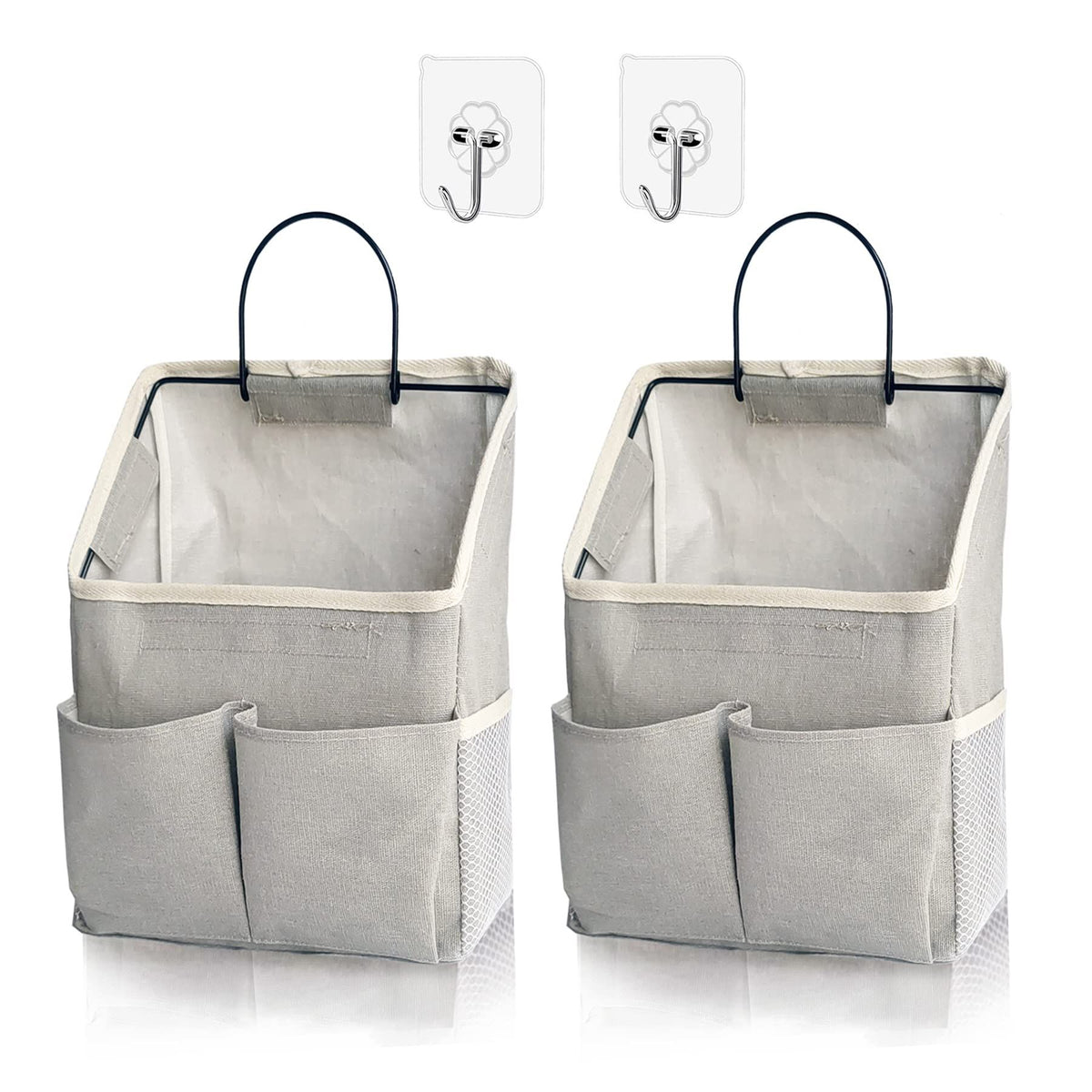 2 pc Wall Hanging Storage Bag,Wall Hanging Organizer bags with Pockets, Wall Organizer Storage for Dormitory Bathroom Bedroom
