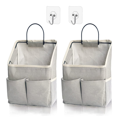 2 pc Wall Hanging Storage Bag,Wall Hanging Organizer bags with Pockets, Wall Organizer Storage for Dormitory Bathroom Bedroom