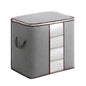 Large Capacity Clothes Storage Bag - Non-woven Clothes Quilt Storage Bag - Foldable Wardrobe Storage With Sturdy Zipper