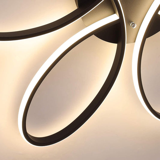 Modern LED Chandelier Flush Mount Lamp Remote Control (60cm) - Home & Garden > Lighting > Night Lights & Ambient