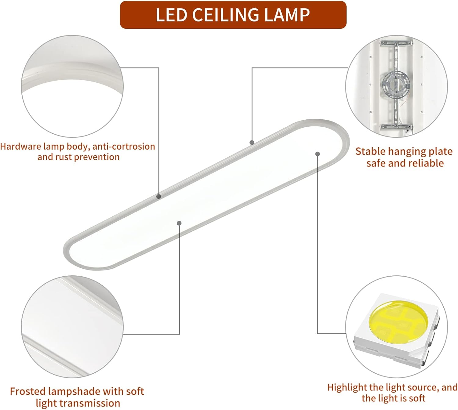 Dimmable LED Ceiling Light 48W White Home & Garden > Lighting > Ceiling Lights