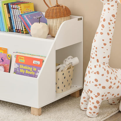 Kids Storage Bookcase 3 Compartments White Baby & Kids > Kid’s Furniture > Kid’s Bookcases & Shelves