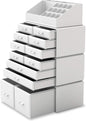Makeup Cosmetic Organizer Storage with 12 Drawers Display Boxes (White) - Health & Beauty > Cosmetic Storage