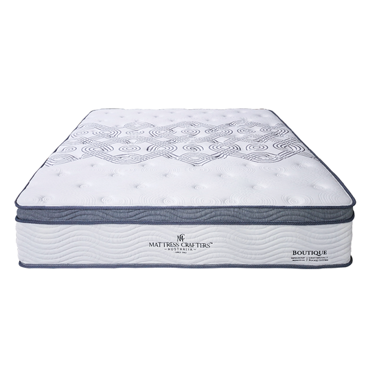 Boutique Queen Mattress 7 zone Pocket Spring Memory Foam - Furniture > Mattresses > Mattress Toppers