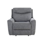 Fabric Motion Recliner Single Chair Cosmic Steel - Furniture > Sofas > Sofas & Sofa Beds