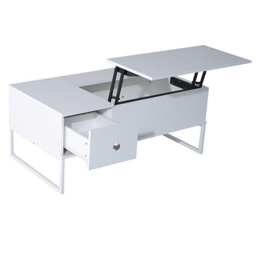 Lift Up White Coffee Table With Storage - Furniture > Living Room > Coffee Tables