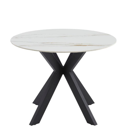 Tracey Round Marble Stone Dining Table - Furniture > Dining > Dining Tables