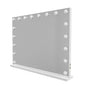 LED Beauty Mirror with 18 Bulbs, Colour Settings, USB A and USB C, White, 80 x 62cm
