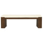 Adelle Solid Mindi Timber Bench - Large (Walnut)