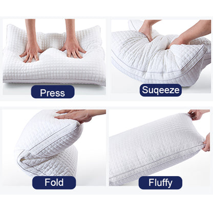 2xKing Quality Pillows Cotton Hotel Adjustable Home Pillows Down Alternative Pillows - Home & Garden > Bedding > Pillows
