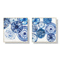 Wall Art 40cmx40cm Blue Day 2 Sets Gold Frame Canvas