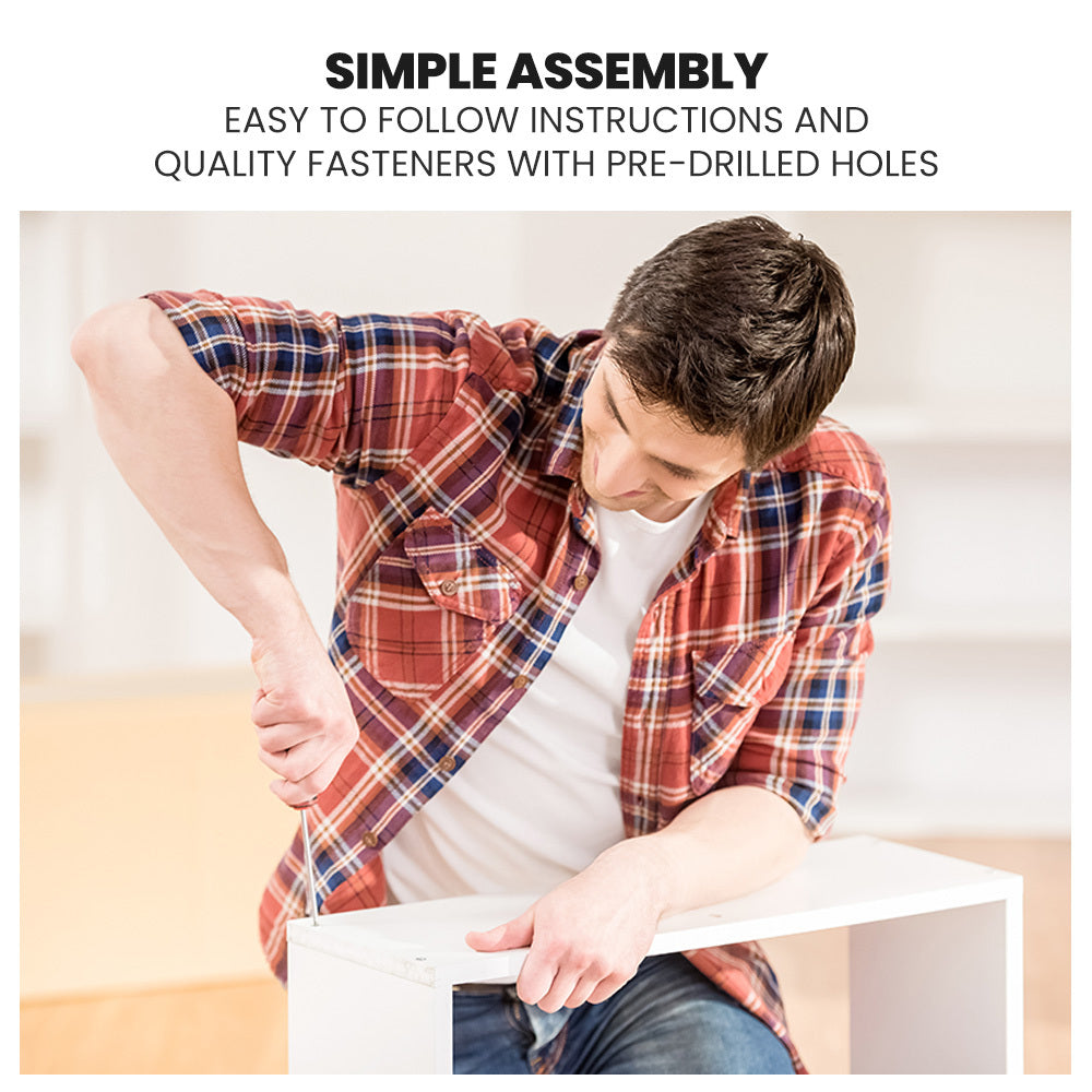 Kingston Slumber Wooden Single Sofa Bed Frame with Storage Drawers - White - Furniture > Bedroom > Beds & Bed Frames