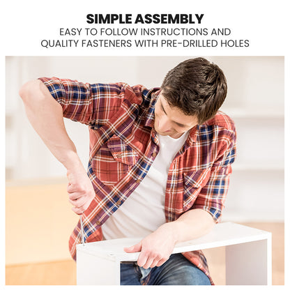 Kingston Slumber Wooden Single Sofa Bed Frame with Storage Drawers - White - Furniture > Bedroom > Beds & Bed Frames
