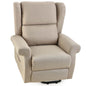 FORTIA Electric Recliner Lift Heat Chair for Elderly Massage Heat Therapy Aged Care Beige Furniture > Bar Stools &