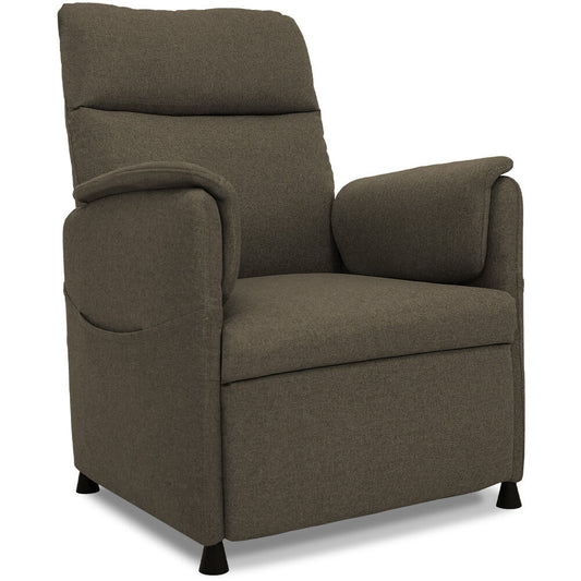 FORTIA Electric Armchair Recliner Single Fabric Chair Biege - Furniture > Bar Stools & Chairs > Arm Chairs & Recliners