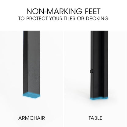 FORTIA 7pc Outdoor Dining Furniture Set Table and Chairs Setting for Outside - Furniture > Outdoor > Outdoor Dining Sets