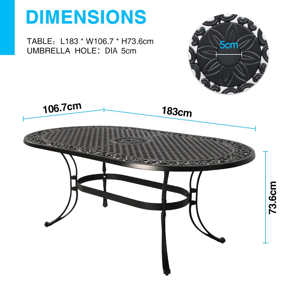 Fiji oval dining table - Furniture > Dining > Dining Tables