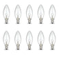 Bulk 10x E14 40W 220-240V Light Bulbs - C35 Candle Globe For Himalayan Salt Lamp