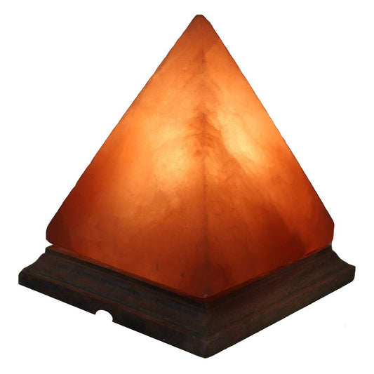12V 12W Pyramid Himalayan Pink Salt Lamp Carved Rock Crystal Light Bulb On/Off - Home & Garden > Lighting > Table Lamps